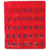 Learning Resources Multi-Use Storage Pocket Chart, Red