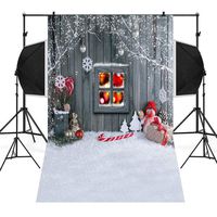 Sunshinehomely Christmas Backdrops Snow Vinyl 3x5FT Background Photography Studio Birthday Party Home Decor Background Children Kids Photo Props (C)