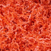 Crinkle Cut Paper Shred Filler (1 LB) for Gift Wrapping & Basket Filling - Orange | MagicWater Supply