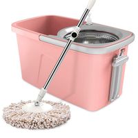 Zxwzzz Mops Lazy Artifact 360 Degree Automatic Rotation Without Hand Washing Mop Mop, Floor Cleaning Easy To Rotate Mop, Mop Bucket Size: 46x28x26cm