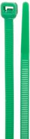 Morris Products 20634 Colored Nylon Cable Ties, Green, 11" Length, 0.187" Width, 50lbs Tensile Strength, 3.19" Max Bundle Diameter (Pack of 100)