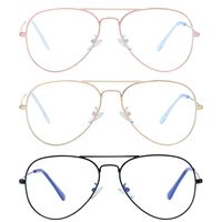 Blue Light Blocking Aviator Glasses for Women Men Lightweight Metal Frame Computer Glasses Anti-eyestrain Gaming Eyeglasses (Gold/Black/Rose Gold, 58)