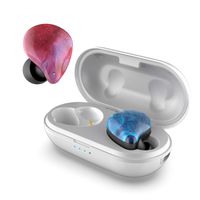 DOSS ICON True Wireless Earbuds, Stereo Sound, 30 Hours Playtime, Bluetooth 5.0, One-Step Pairing, Touch Control, Passive Noise Canceling, IPX5 Waterproof for Outdoor and Indoor Activities-Mixed Color