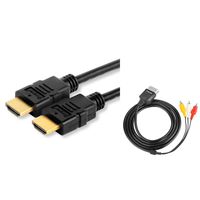 Everydaysource Compatible With Microsoft Xbox 1st Gen 25Ft 25 Feet HDMI Cable M/M 1080P HDTV + AV Video Audio Cable