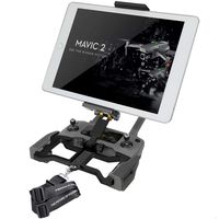 Hanatora Aluminum-Alloy 4.7-12.9 Inch Tablet Holder with Metal Nut Ring,Phone Mount with Lanyard Strap for DJI Mavic Mini,Mavic 2 Pro/Zoom, Mavic Air/Spark/Mavic Pro/Platinum Remote Controller