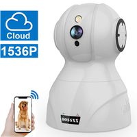 Wireless 1536P Security Surveillance Camera,HD Home Indoor IP Camera with Two-Way Audio/PTZ for Baby/Elder/Pet Monitor