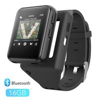 Clip MP3 Player with Bluetooth, AGPTEK 16GB Sport Bluetooth MP3 Watch for Running, Jogging, Cycling, Hiking Support FM Radio, Vioce Recorder and Stopwatch for Kids and Adults
