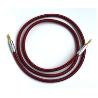 Monster Prolink Standard 100 3.5mm Auxiliary Audio Cable AUX Cable for Headphones, iPods, iPhones, iPads, Home/Car Stereo (Red) (3 Feet (1 Meter), 3.5mm Straight to Straight)