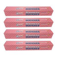 4 BOXES IN LOT- LONG 11" MATCHES 40 IN BOX 160 total FIREPLACE GRILL BBQ CANDLE CAMPING