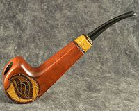 Royal wooden collection Handcarved Tobacco Smoking Pipe | Pipes - 6.7" (17cm). Sale!