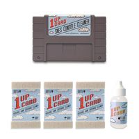 SNES Cleaning Kit by 1UPcard - Console and Game Cartridge Cleaner Bundle