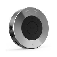 ABRAMTEK Headphone Amplifier Bluetooth Receiver, Portable Audio Enhancer Amp for Earphone Headset Speaker, Wireless 3.5mm Adapter for Home Car Stereo Sound System, Metallic Gray