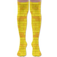 The Yellow Brick Road Compression Socks Soccer Socks Knee High Sock Tall 25.5" For Running,Medical,Athletic,Edema,Diabetic,Varicose Veins,Travel,Pregnancy,Shin Splints,Nursing