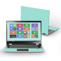 Mightyskins Skin Compatible with Lenovo Flex 5 15" (2017) - Solid Seafoam | Protective, Durable, and Unique Vinyl Decal Wrap Cover | Easy to Apply, Remove, and Change Styles | Made in The USA