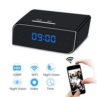 Clock Camera ZTCOLIFE HD 1080P WiFi Wireless IP Security Camera Night Vision Motion Activated Alarm Display Home Surveillance Cameras App Live Stream Video Remotely