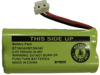 JustGreatDealz Battery BT184342 / BT284342 for AT&T Vtech GE RCA and Clarity Phones 2.4V 550mAh Ni-MH