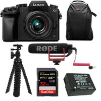 Panasonic LUMIX G7 Digital Camera with 14-42mm f/3.5-5.6 Lens & Rode Microphone Accessory Bundle