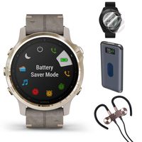 Garmin Fenix 6S Sapphire GPS Smartwatch (010-02159-39) + Wireless Sport Earbuds & More