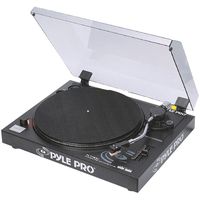 1 - Belt-Drive USB Turntable with Digital Recording Software, Plugs directly to Mac(R) or PC, 33 1/3 & 45rpm speed selector, PLTTB3U
