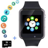 Smartwatch Smart Watch Phone with SD Card Camera Pedometer Text Call Notification SIM Card Slot Music Player Compatible for Android Samsung Huawei LG and IPhone (Partial Functions) for Men Women Kids