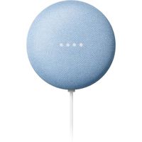 Google Nest Mini Sky - Dual Front-Firing Speakers - Built in Chromecast - 360-degree Sound - Voice Match Technology - Bluetooth? 5.0