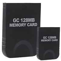 HDE 2 Pack of 128 MB Gaming Memory Cards for Nintendo Wii and Gamecube (Black)