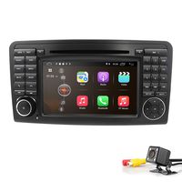 hizpo Android 9.0 Double Din Car Stereo Radio DVD Player GPS Navigation 7 Inch for Mercedes Benz ML-Class W164 GL-Class X164 (2005-2012)+ WiFi Bluetooth Mirrorlink DAB OBD2 DVR TPMS