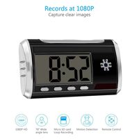 HD Spy Camera Clock Hidden Camera Loop Video Recorder Motion Activated Mini Home Security Camera [8GB Micro SD Card included ]