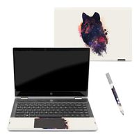 MightySkins Skin Compatible with HP Pavilion x360 14" (2018) - Universal Wolf | Protective, Durable, and Unique Vinyl Decal wrap Cover | Easy to Apply, Remove, and Change Styles | Made in The USA