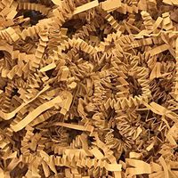 Black Cat Avenue 1/2 LB Cognac Crinkle Cut Paper Shred Filler for Gift Wrap and Basket Filler