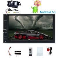 in Dash Universal Android 5.1 Lollipop Car autoradio Player Mirror Link GPS Navigation Double 2 din car Stereo multitouch capacitive 7 Inch Screen Built-in Bluetooth Quad Core 1g ram+16g ROM 800480
