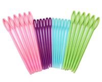 yueton 24pcs Colorful Plastic Sewing Needles, Weave Education Sewing Knitting Cross Stitch Knit Needles by yueton