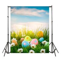 3-D Photography Background, Usstore 1PC Easter Egg Vinyl Photo Studio PRO Prop Backdrop Background Paintings Home Room Decoration Mural (M)