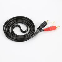 OWIKAR 3.5mm Stereo Male to 2RCA Male (Right and Left) RCA Audio Cable 1 into 2 Audio Stereo Aux Cord for Ipod/MP3/pc (1.5M / 5FT)