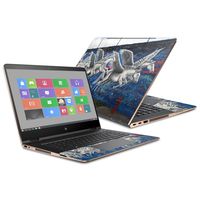 MightySkins Skin Compatible with HP Spectre x360 Convertible 15.6" (2017) - Pegasus Herd | Protective, Durable, and Unique Vinyl Decal wrap Cover | Easy to Apply, Remove | Made in The USA