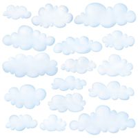 DECOWALL DW-1702 Clouds Kids Wall Decals Wall Stickers Peel and Stick Removable Wall Stickers for Kids Nursery Bedroom Living Room