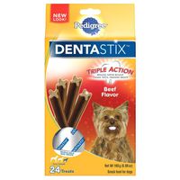 Pedigree Dentastix Triple Action Beef Flavor Treats Toy/Small - 24