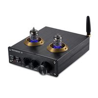 Nobsound Bluetooth HiFi 6J2 Vacuum Tube Preamplifier Stereo PreAmp Digital Treble & Bass Tone Control (Black)