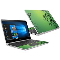 MightySkins Skin Compatible with HP Pavilion x360 15.6" (2018) - Floral Flourish | Protective, Durable, and Unique Vinyl Decal wrap Cover | Easy to Apply, Remove, and Change Styles | Made in The USA