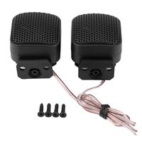 Acouto 2pcs Square Car Audio Speaker Super Power Loud Tweeter Universal