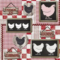 Kitchen Paper Luncheon Napkins Chicken in The Kitchen 40pcs