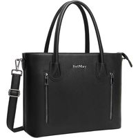Laptop Bag for Women,15.6-17 Inch Laptop Tote Roomy Work Bag-Black 17in