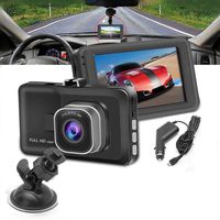 Partm 1080P FHD DVR Car Driving Recorder 3 Inch LCD Screen 170° Wide Angle, G-Sensor, WDR, Parking Monitor, Loop Recording, Motion Detection Recorder Rear Camera-4" Full HD 1080P