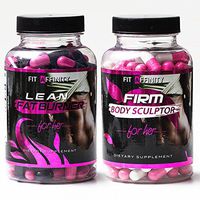 FIT AFFINITY Lean & Sculpted Bundle - Fat Burner for Women • Best All Natural Weight Loss Pills - Thermogenic Fat Loss Supplement & Appetite Suppressant Diet Pills - 90 Capsules (Each Bottle)