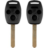 SCITOO Ignition Key Fob Shell Replacement fit for 2X 4 Button Uncut Keyless Fob Shell OUCG8D-380H-A, KR55WK49308, MLBHLIK-1T (Honda Civic CR-V CR-Z Accord Fit Pilot Insight Odyssey Accord Crosstour)