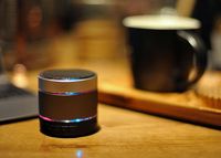 MOJAZ by Teknub - Wireless Bluetooth Mini Portable Audio Android Speaker with Built-in Rechargeable Battery for use at Home or Outdoor