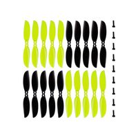 NIDICI 20pcs 3inch Propeller Toothpick Propeller CW CCW 1.5mm Hole M2 Screw Fixing for 1204 1206 1404 Motor for Toothpick Quad Built