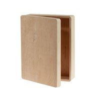 Darice Unfinished Wooden Box, 12" x 9.125" x 3.25" - DIY Wood Box with Hinge - Create Your Own Gift, Craft, Jewelry Box - Decorate with Paint, Ribbon, Decoupage and More