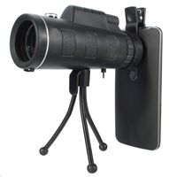 HD 40X60 Optic Monocular Telescope Outdoor Travel Night Vision Dual Focus Optical Telescope with Tripod Phone Clip Portable