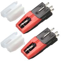 IronBuddy 2 Pack Turntable Cartridge with Needle Stylus Phonograph Record Player Cartridge Needle Replacement for Crosley Ion Jensen and More